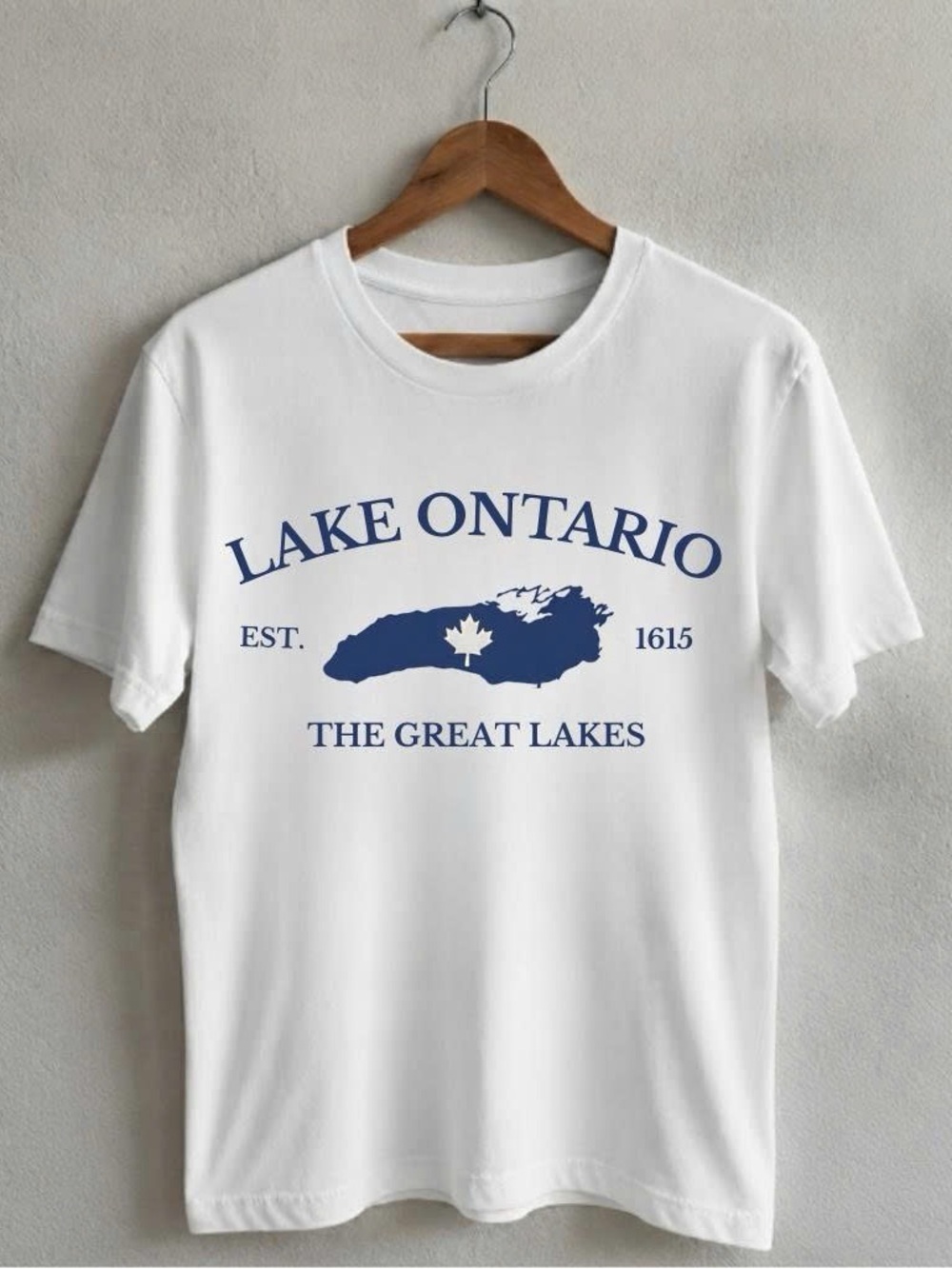 Lake Ontario Graphic Tee - White